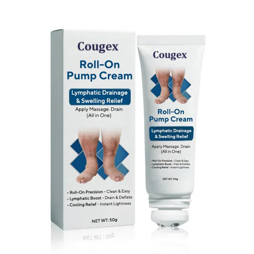 Cougex® Roll-On Pump Cream for Lymphatic Drainage & Swelling Relief
