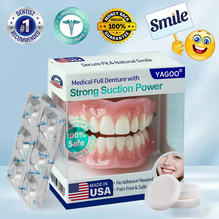 🦷2 Sets🦷+ 12 Denture Cleaning Tablets