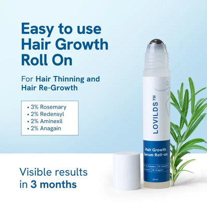 ⚡ 24-Hour Special: Buy 1 Get 1 FREE Hair Regrowth Roll-On - Clinically Proven for 4-Week Results