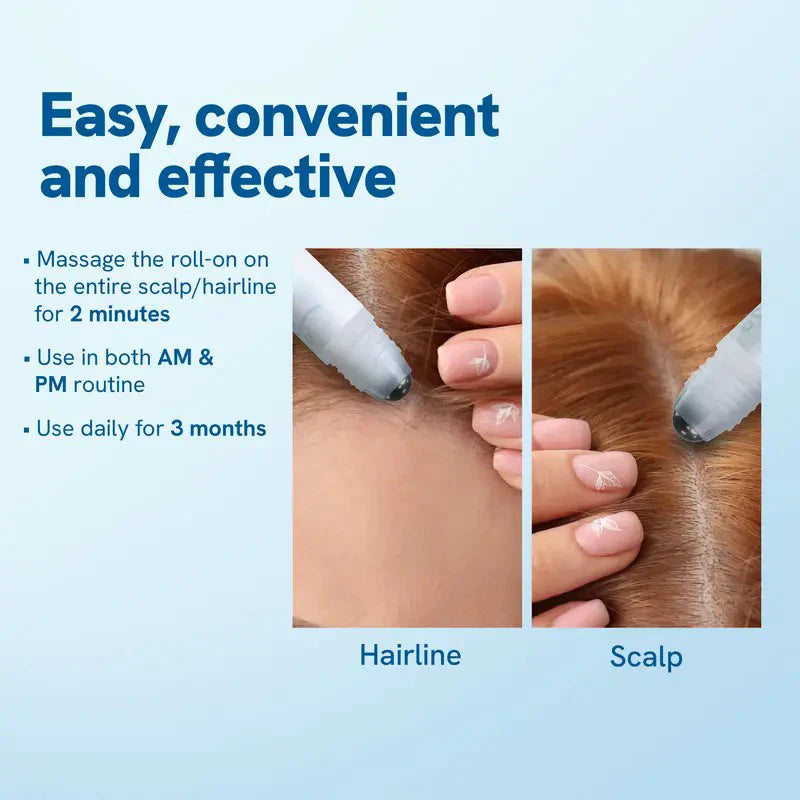 ⚡ 24-Hour Special: Buy 1 Get 1 FREE Hair Regrowth Roll-On - Clinically Proven for 4-Week Results