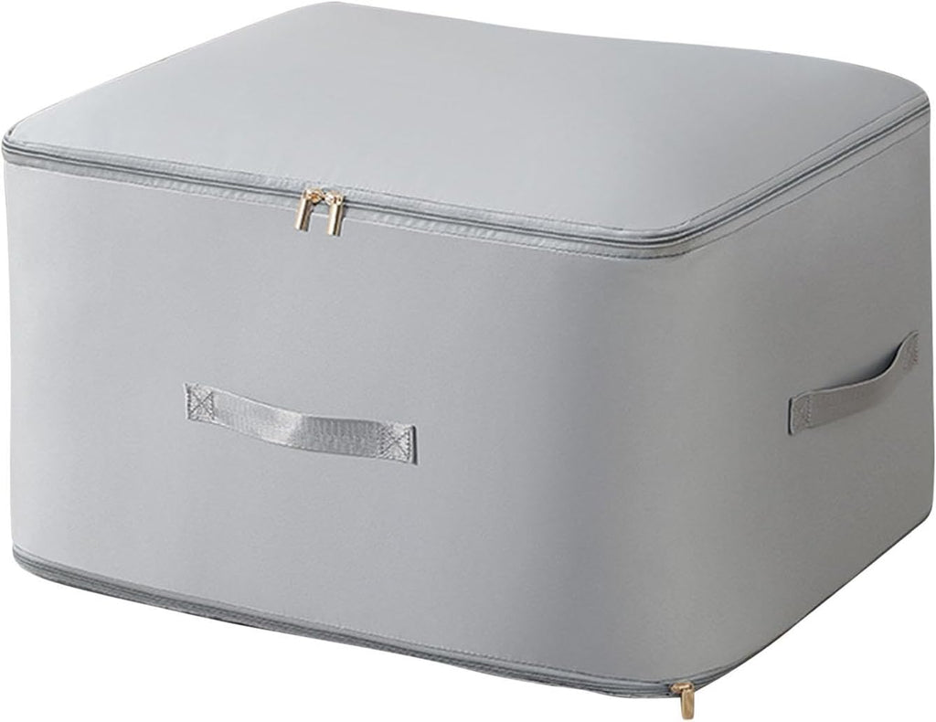 Extra-Large Fabric Storage Box – Foldable Clothes Organizer Bag with Handles, Dustproof & Moisture-Proof Quilt Storage Container
