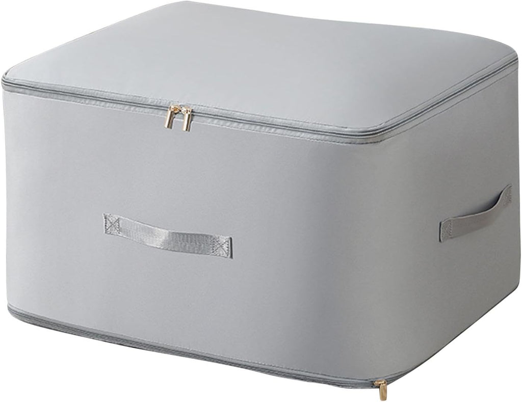 Extra-Large Fabric Storage Box – Foldable Clothes Organizer Bag with Handles, Dustproof & Moisture-Proof Quilt Storage Container
