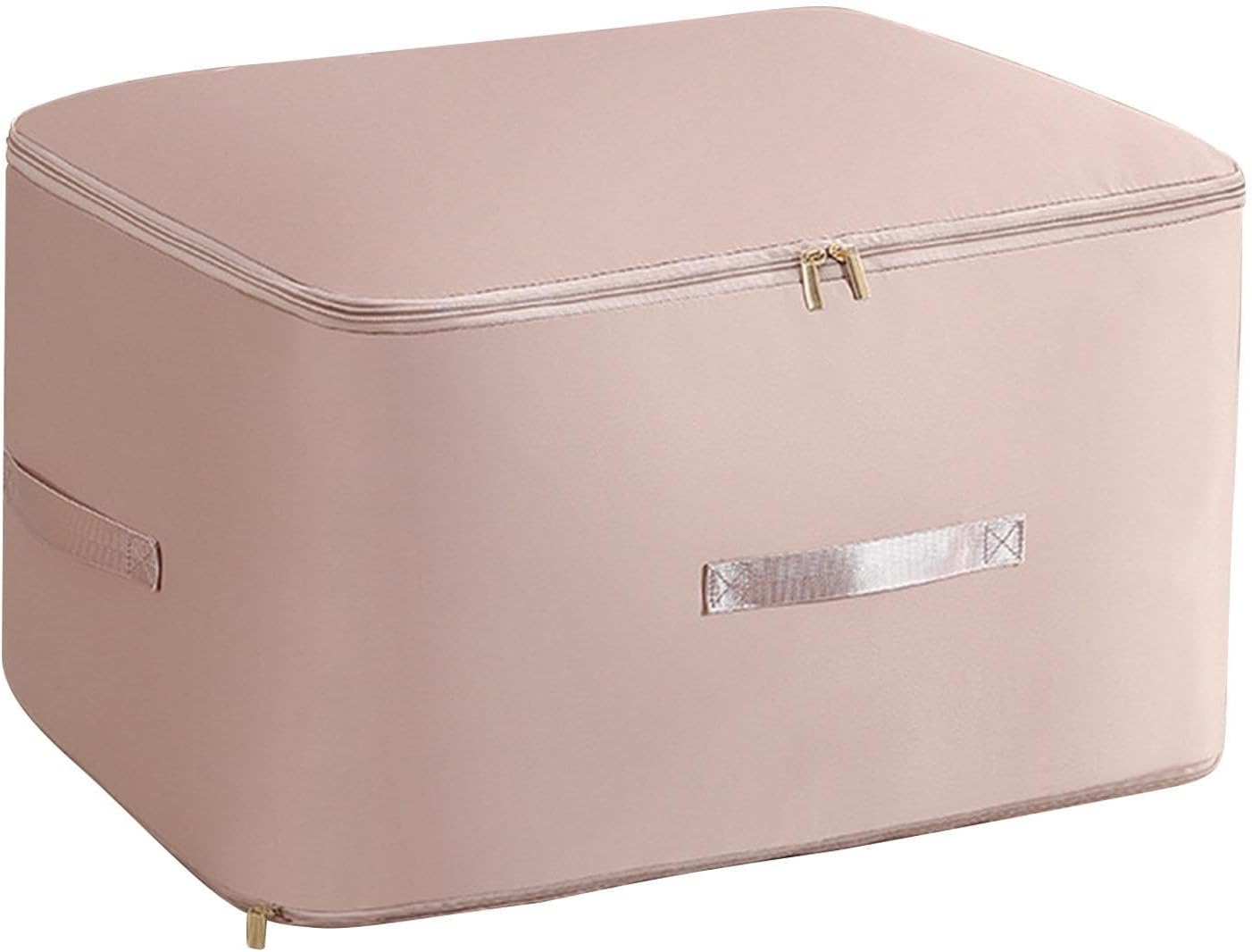 Large Capacity Storage Box – Foldable Fabric Organizer with Zipper Closure, Dustproof & Moisture-Proof Clothes and Quilt Storage Bag