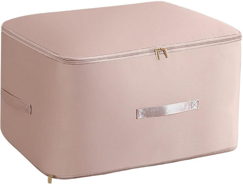 Large Capacity Storage Box – Foldable Fabric Organizer with Zipper Closure, Dustproof & Moisture-Proof Clothes and Quilt Storage Bag