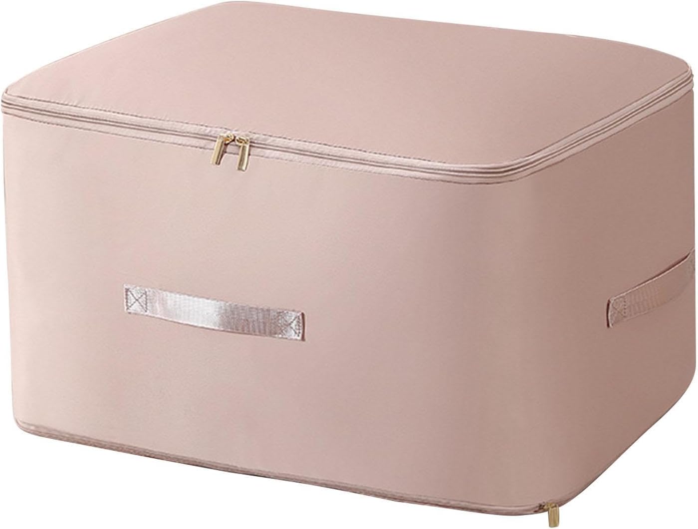 Large Capacity Storage Box – Foldable Fabric Organizer with Zipper Closure, Dustproof & Moisture-Proof Clothes and Quilt Storage Bag