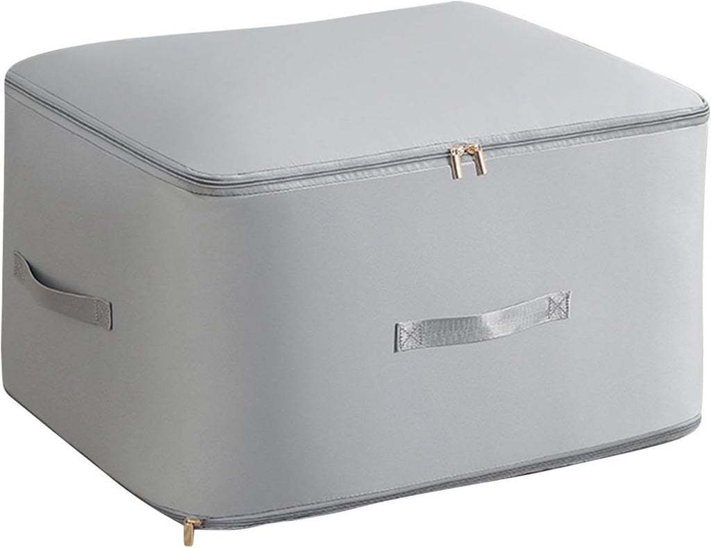 Extra-Large Fabric Storage Box – Foldable Clothes Organizer Bag with Handles, Dustproof & Moisture-Proof Quilt Storage Container