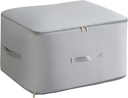 Extra-Large Fabric Storage Box – Foldable Clothes Organizer Bag with Handles, Dustproof & Moisture-Proof Quilt Storage Container