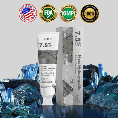 🔥Limited Time Deal!70% OFF🎁 BBOJI™ Fluoride-Free Hydroxyapatite Toothpaste – Gentle Whitening & Enamel Strength for Sensitive Teeth