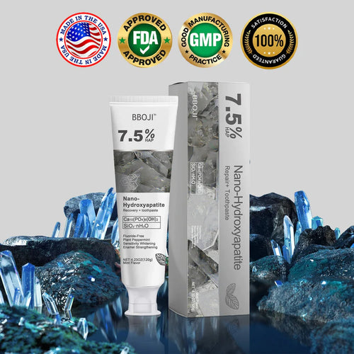 🔥Limited Time Deal!70% OFF🎁 BBOJI™ Fluoride-Free Hydroxyapatite Toothpaste – Gentle Whitening & Enamel Strength for Sensitive Teeth