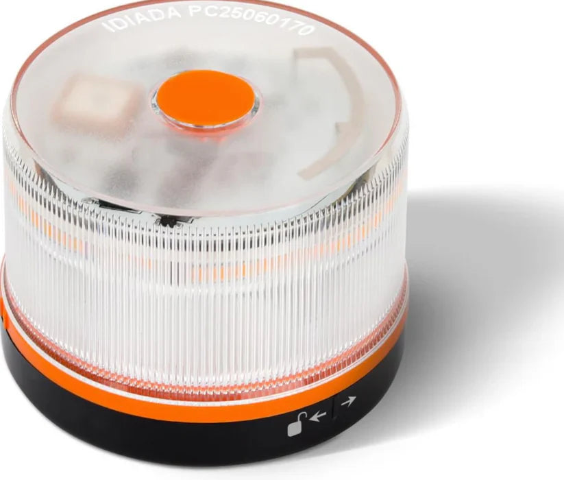 Luz de Emergencia V16 Aprobada por la DGT con Geolocalización 3.0 – Señalización de Ubicación para Automóviles, Plan de Datos Incluido – Base Magnética IP54 – Cumple con la Normativa 2026.