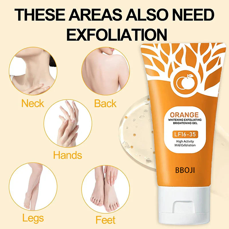 The Exclusive Official Store Orange Scented Exfoliator Clear Gel