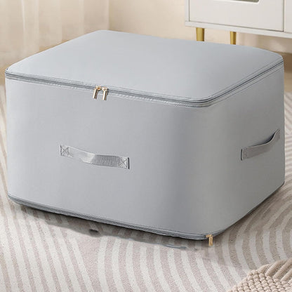 Extra-Large Fabric Storage Box – Foldable Clothes Organizer Bag with Handles, Dustproof & Moisture-Proof Quilt Storage Container