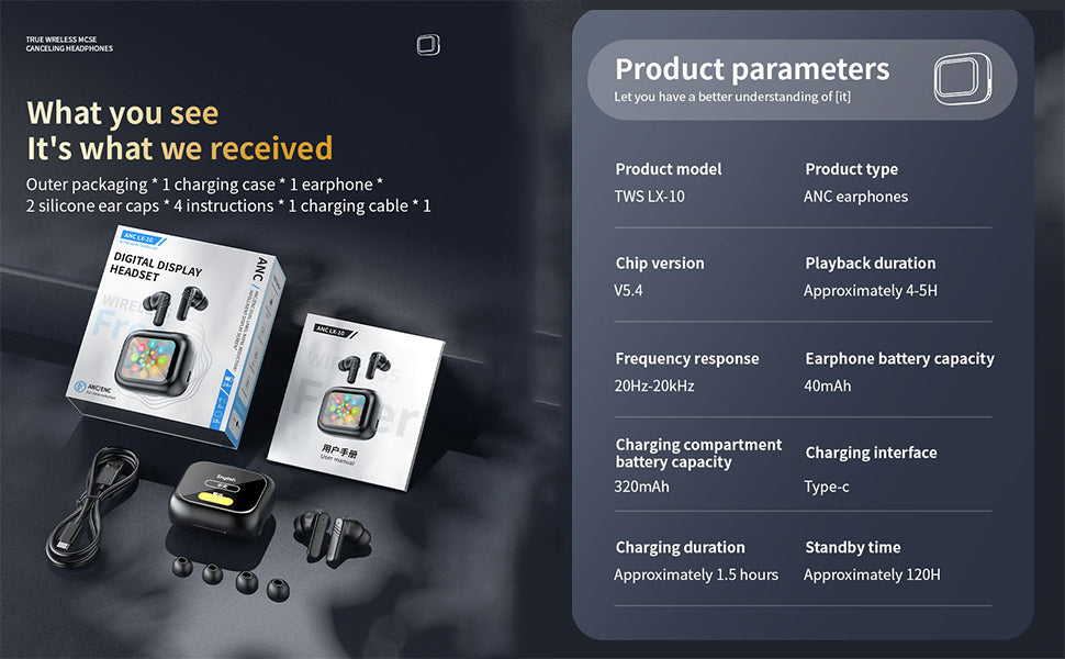 🔥Hot Seller🔥High Quality Sound, Clear Touch with Bluetooth Headset [Factory Direct Sale]