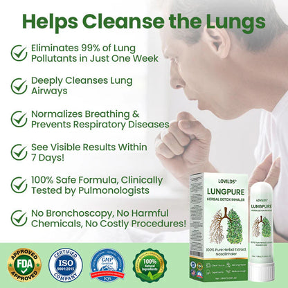🔥LAST DAY 49%OFF🍃LOVILDS® LungPure Herbal Detox Inhaler