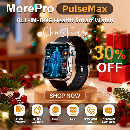 Best Upgrade MorePro® PulseMax Fall Detection Watch With Blood Glucose+Blood Pressure Monitoring+Calls 2025+ Free Strap*2 Gift🎁