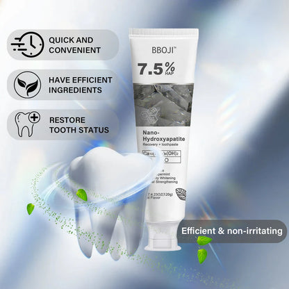 🔥Limited Time Deal!70% OFF🎁 BBOJI™ Fluoride-Free Hydroxyapatite Toothpaste – Gentle Whitening & Enamel Strength for Sensitive Teeth