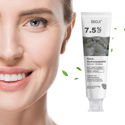 🔥Limited Time Deal!70% OFF🎁 BBOJI™ Fluoride-Free Hydroxyapatite Toothpaste – Gentle Whitening & Enamel Strength for Sensitive Teeth