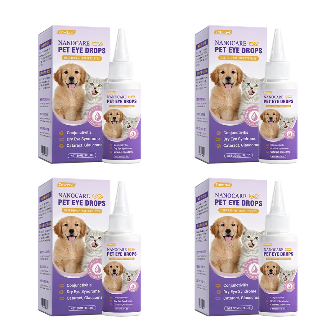👩‍⚕️ Zakdavi™ NanoCare Pet Eye Drops ☑️ FDA Approved | Relieves Conjunctivitis, Dry Eyes, Cataracts, and Keratitis🐶