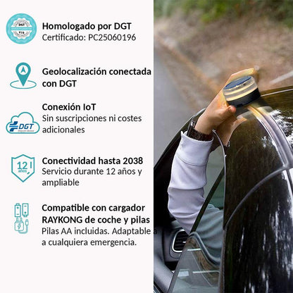 🔥Recomendación de la DGT🔥 Baliza de Emergencia V16 3.0 – Aprobada para 2026, Magnética IP54 y conforme a la normativa vigente