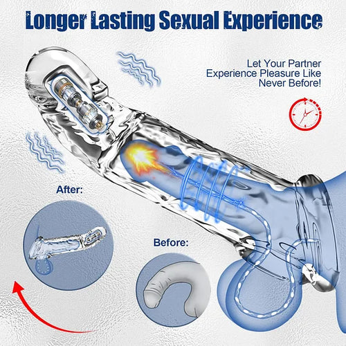 🔥🎁 2025 HOT Deal 💥 Reusable Penis Extension Vibrator – Makes You Longer, Harder & Unstoppable 😍