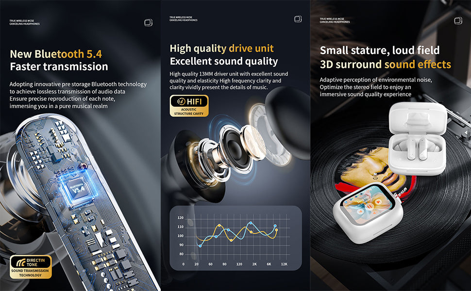 🔥Hot Seller🔥High Quality Sound, Clear Touch with Bluetooth Headset [Factory Direct Sale]