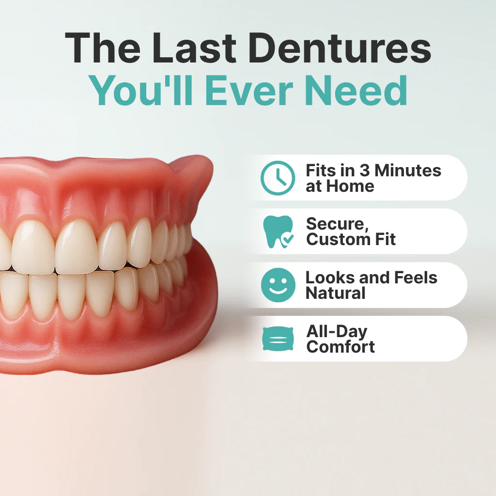 🌎Ends Today: 70% OFF! ⏰KLENIMORE™ Medical Full Denture with Strong Suctiond🦷Obtain American Dental Association (ADA) Certification