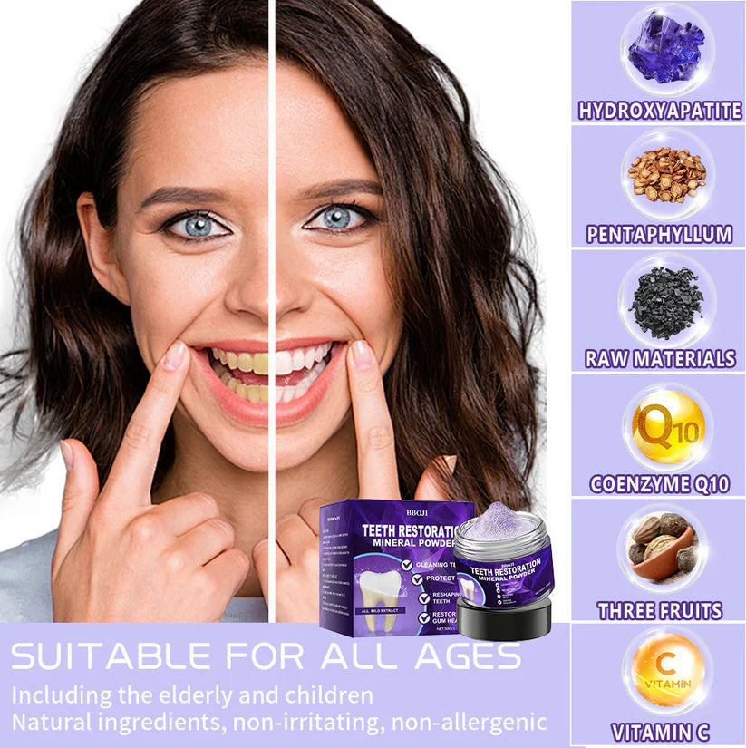 🦷 BBOJI™ Teeth Restoration Mineral Powder(✨ Restore & Protect Your Teeth 🎄 Christmas Special — Last Day to Save!)