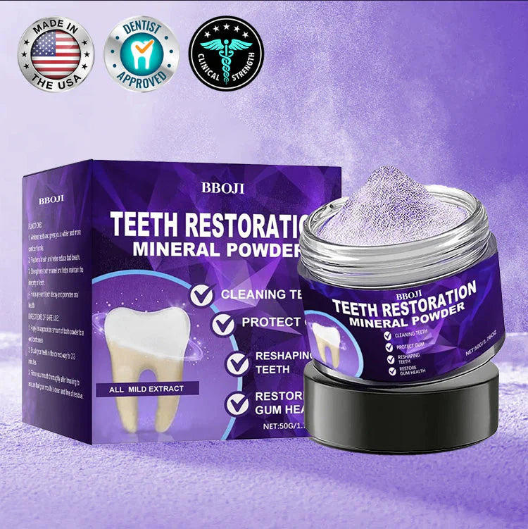 🦷 BBOJI™ Teeth Restoration Mineral Powder(✨ Restore & Protect Your Teeth 🎄 Christmas Special — Last Day to Save!)