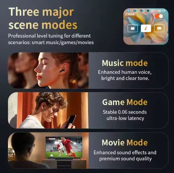 🔥Hot Seller🔥High Quality Sound, Clear Touch with Bluetooth Headset [Factory Direct Sale]